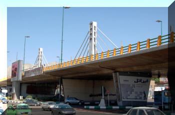Valiasr Chamran Bridge, Tehran, Iran