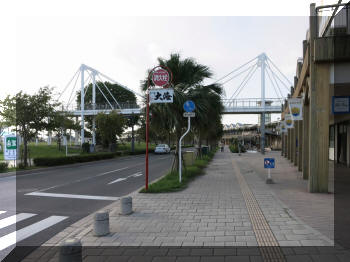 Dolphin Port pedestrian bridge, Kagoshima prefecture