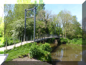 Footbridge at Attingham Park, Shrewsbury, England