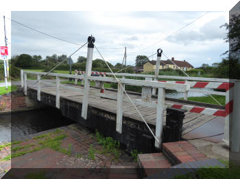 Bridgwater and Taunton Canal swing bridge at Huntworth