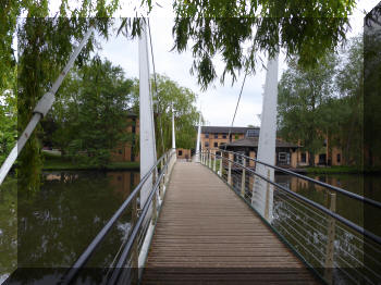 footbridge in Heslington Campus University of York