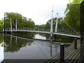Footbridge at Heslington Campus, York
