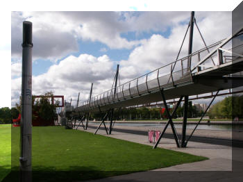 Footbridge at Parc de La Villette, Paris