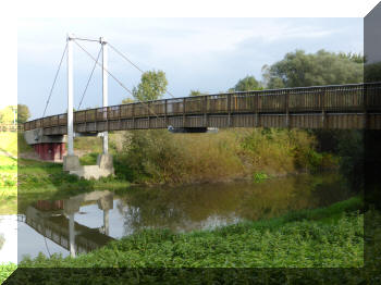 Holzbrücke, Merseburg-Meuschau