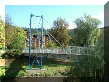 Footbridge in Bad Liebenzell, Germany