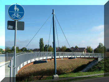 Footbridge in Breisach am Rhein, Germany