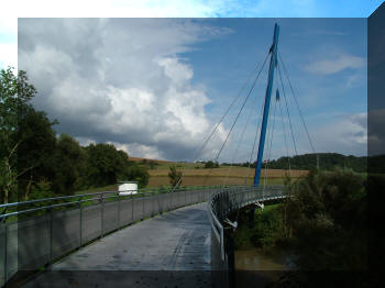 Bicycle bridge in Jagsthausen, Germany
