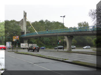 Footbridge at Hellerhof, Düsseldorf, Germany
