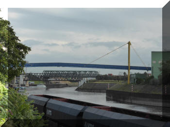 Pipeline bridge in Neuss, Germany