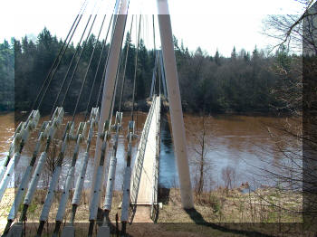 Velnala Bridge, Sigulda, Latvia
