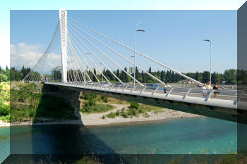 Millennium Bridge, Podgorica, Montenegro