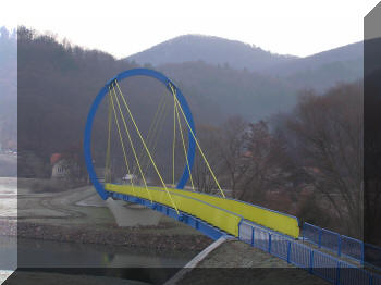 Footbridge in Zarnovica, Slovakia