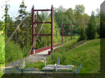 Bridge at Hälltorpsdammen, Jönköping Råslätt, Sweden