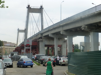 Rybalski Bridge Kyiv