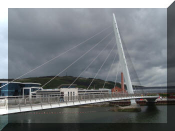 Sail Bridge, Swansea Wales
