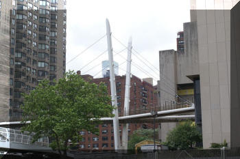 East 63rd Street pedestrian bridge at FDR Driveway, New York