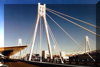 Two bridges at Sydney Airport